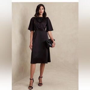 NWT Banana Republic Factory Flutter Sleeve Knee-Length Dress